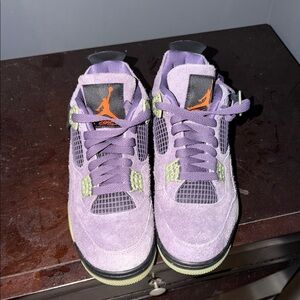 Jordan Athletic Shoes in Purple and Green
